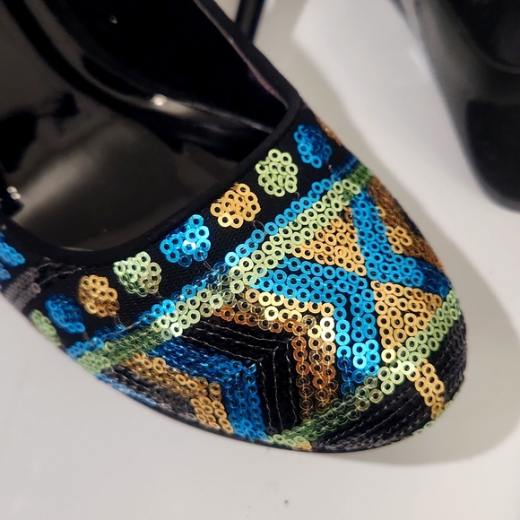 High heels with sequins - Picture 3 of 5